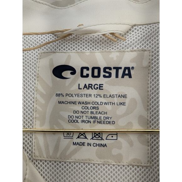 NWT Costa Camp Tech Woven Printed Shirt in Tropical Fauna Sail size Large - Picture 5 of 6